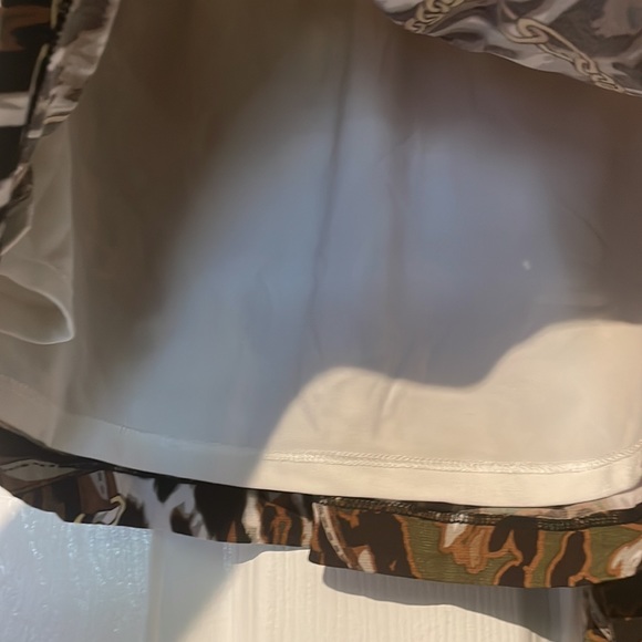 Cache faux wrap skirt in animal print and chain size 4 - Picture 5 of 5